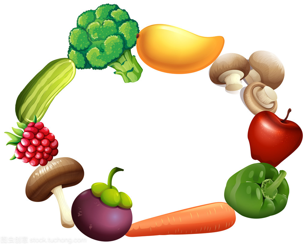 框架设计与新鲜水果和蔬菜